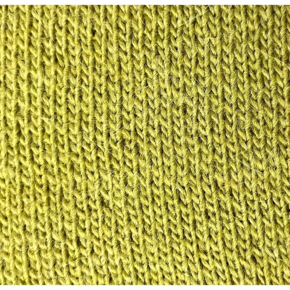 Yida Green Long Lined Cardigan Sleeveless Wool Alpaca Knit Open Designer Retro L - Picture 11 of 11